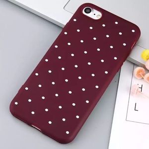 ⚫️ Iphone X 7/8 Silicon Point Dot Case Cover Skin